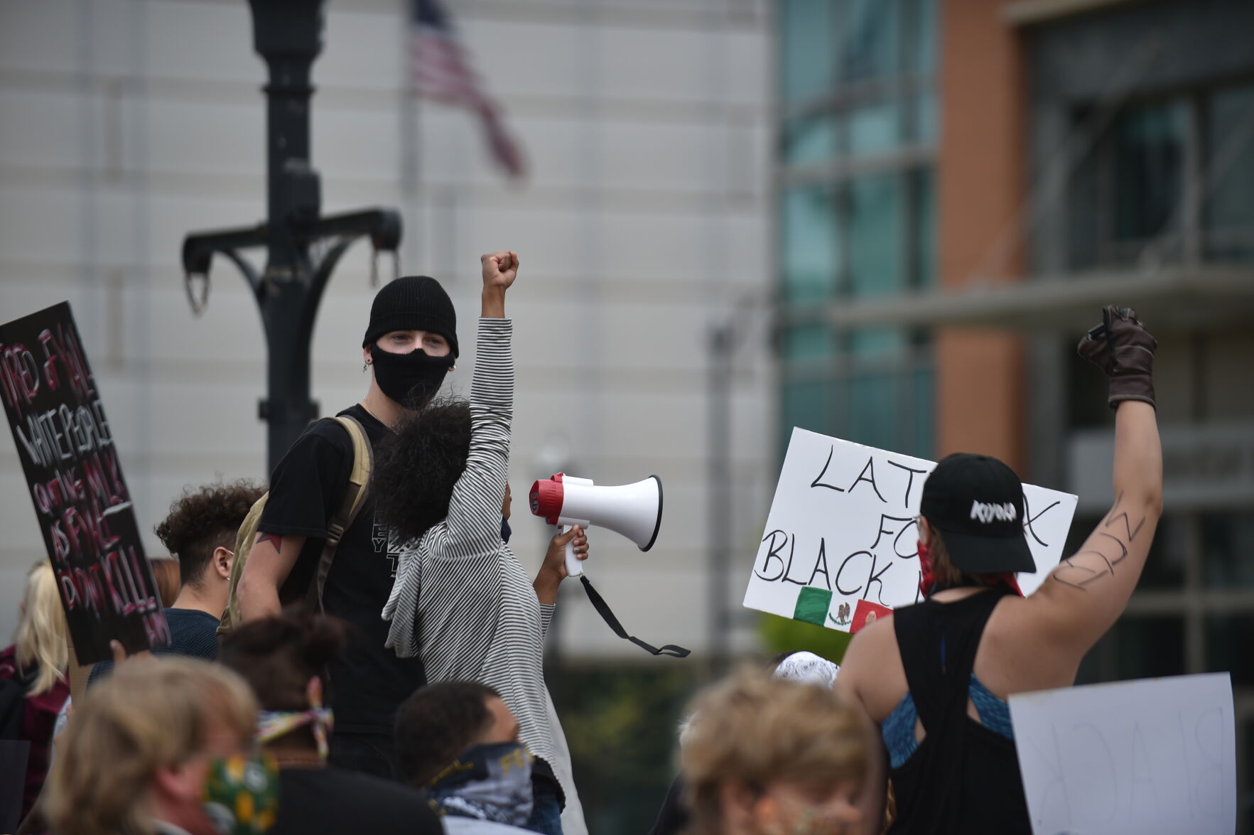 Monday's protest